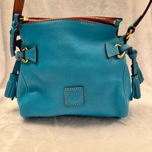 Dooney & Bourke small leather hobo crossbody teal